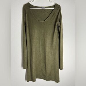 Bruuns Bazaar Bohemian Long Sweater/ Dress Olive Size M